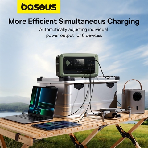 Trạm Sạc Di Động Baseus Energy Stack 600W | Công Suất Lớn, Dùng Cho Dã Ngoại