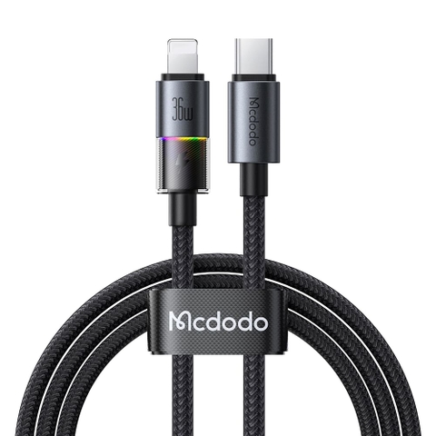 Cáp Sạc Nhanh Mcdodo Type-C to iP 36W Cable with 7 Colorful Lights