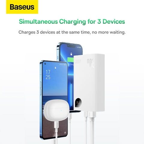 Pin Sạc Dự Phòng OS-Baseus Adaman2 Digital Display Fast Charge Power Bank VOOC Edition 20000mAh 30W (Kèm cáp sạc USB to C, 3A, 0.3m)