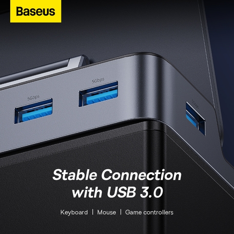 Hub Mở Rộng Kết Nối Phiên Bản Game Baseus GamerX Series Type-C HUB
