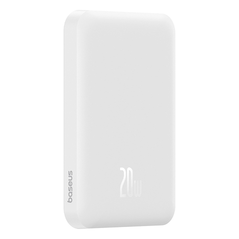 Sạc Dự Phòng Không Dây OS-Baseus Magnetic Mini Wireless Fast Charge Power Bank 5000mAh 20W (Kèm cáp C to C, 20V-3A, 30cm)