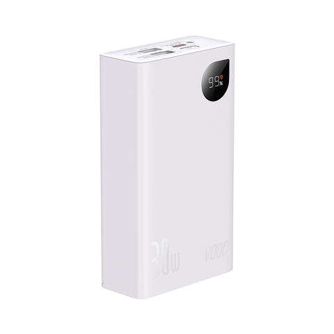 Pin Sạc Dự Phòng OS-Baseus Adaman2 Digital Display Fast Charge Power Bank VOOC Edition 20000mAh 30W (Kèm cáp sạc USB to C, 3A, 0.3m)