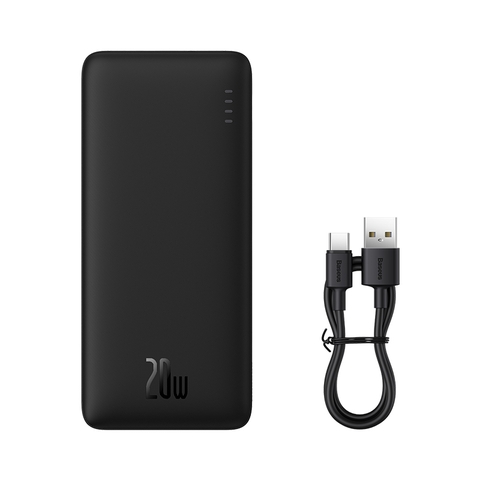 Sạc Dự Phòng OS-Baseus Airpow Fast Charge Power Bank 10000mAh 20W (Kèm cáp USB to C, 30cm)