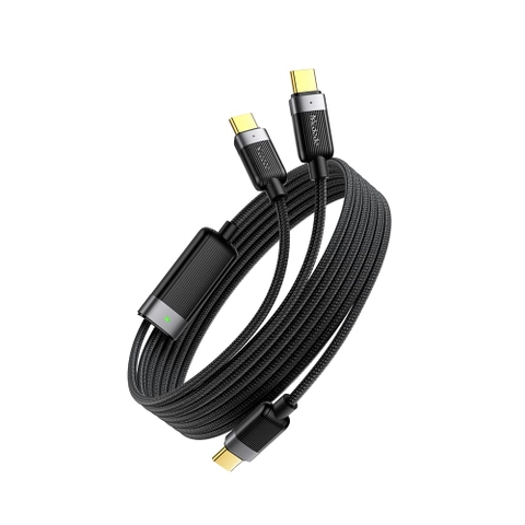 Cáp Sạc Mcdodo 100W Type C to Dual Type C | Chia 2 Cổng, Sạc Laptop & Điện Thoại