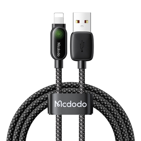 Cáp Sạc Mcdodo LightSync 12W USB to Ln | Có Đèn LED Ambient Độc Đáo