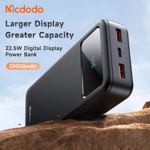 Sạc Dự Phòng Mcdodo 22.5W Màn Hình LED | Dung Lượng 10000/20000/30000mAh