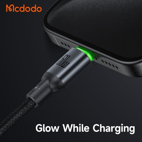 Cáp Sạc Mcdodo Cab Luma 60W Type-C to Type-C | Có Đèn LED Báo Sạc, Chuẩn PD