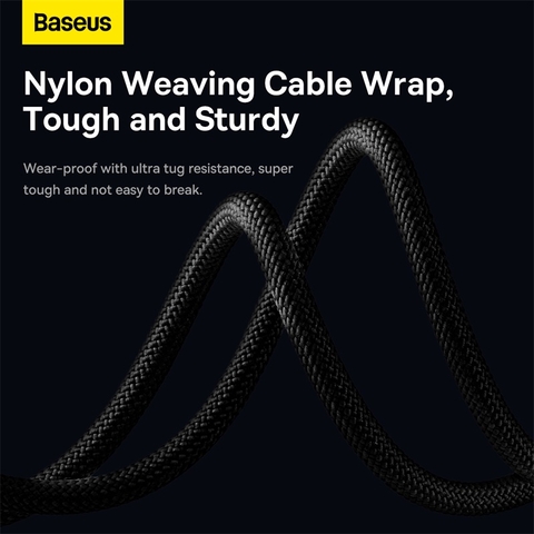 Cáp Sạc 3 Đầu Baseus StarSpeed 1-for-3 Fast Charging Data Cable USB to M+L+C 3.5A