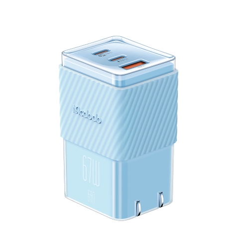 Cốc Sạc Nhanh Mcdodo Dichromatic  67W GaN 5 | 3 Cổng (2 Type-C, 1 USB), Sạc Laptop & Điện Thoại