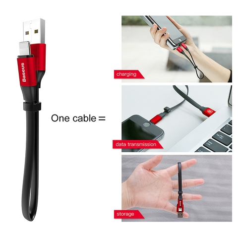 Cáp sạc và truyền dữ liệu Baseus Lightning Portable 2A