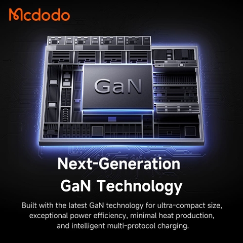 Cốc Sạc Nhanh Mcdodo Gana Mini 100W | 3 Cổng Sạc, Sạc Nhanh Laptop Điện Thoại, 2Type-C + USB