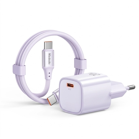Bộ Sạc Nhanh Mcdodo Nano 20W PD | Kèm Cáp Sạc Nhanh, Củ Sạc Siêu Nhỏ