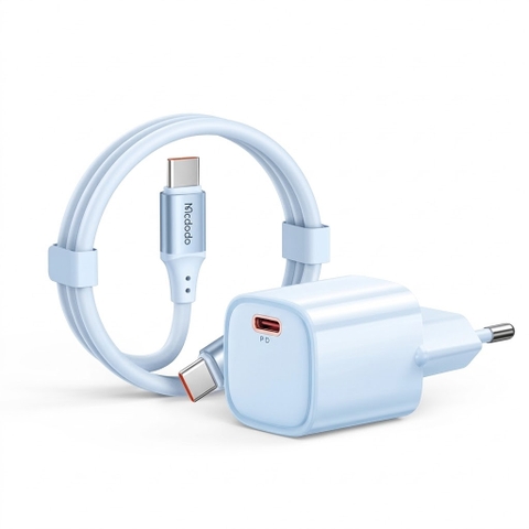 Bộ Sạc Nhanh Mcdodo Nano 20W PD | Kèm Cáp Sạc Nhanh, Củ Sạc Siêu Nhỏ