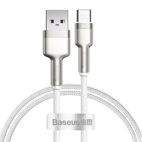 Cáp Sạc Baseus Cafule USB to Type-C 66W (6A) | Hợp Kim Kẽm, Dây Dù Chống Đứt