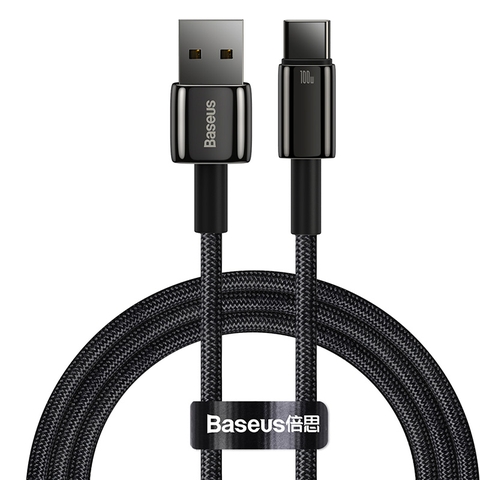 Cáp sạc Baseus Tungsten Gold Fast Charging Data Cable USB to Type-C 100W