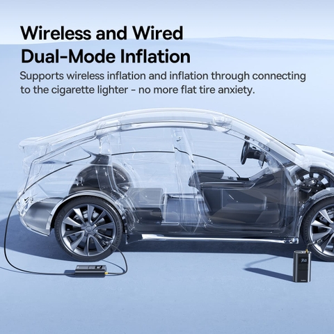 Bơm Lốp Ô Tô Baseus PrimeTrip VA1 | Thiết Bị Cứu Hộ Ô Tô, Bơm & Sạc Đa Năng