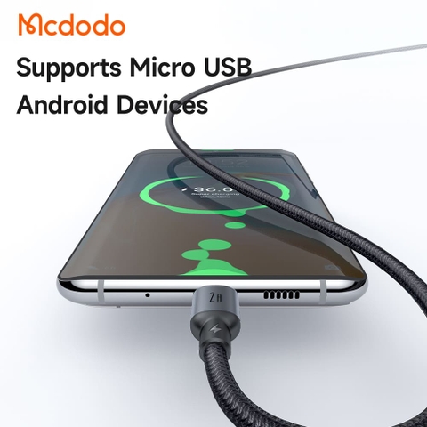 Cáp Sạc Mcdodo Cab Luma 2A USB to Micro | Có Đèn LED Báo Sạc