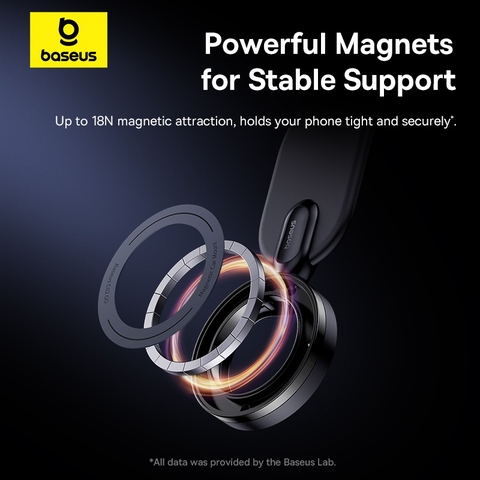 Giá Đỡ Điện Thoại Baseus C02 Go | Hít Nam Châm Dán Taplo Ô Tô, Thân Dẻo Uốn Cong Linh Hoạt