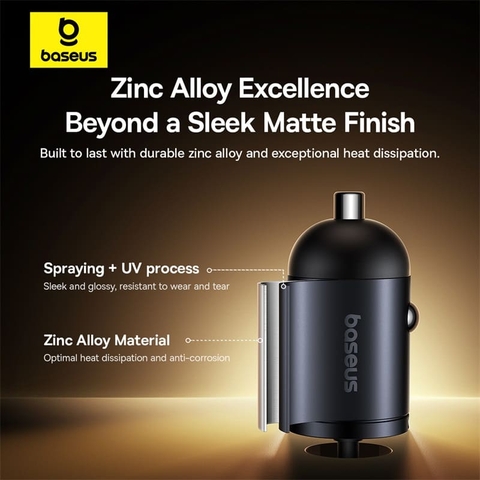 Tẩu Sạc Nhanh Kèm Cáp Sạc Baseus Tiny Star Mini Car Charger Type-C 30W