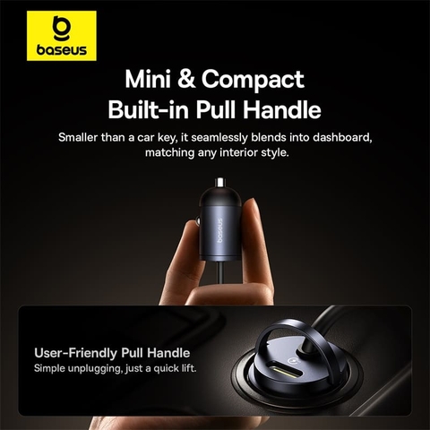 Tẩu Sạc Nhanh Kèm Cáp Sạc Baseus Tiny Star Mini Car Charger Type-C 30W