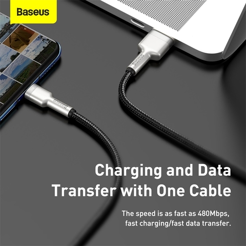 Cáp sạc nhanh, siêu bền Baseus Cafule Series Metal Data Cable USB to Type-C 66W