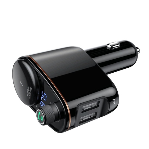 Bộ tẩu sạc trên xe hơi Baseus S06 Locomotive Bluetooth MP3 Vehicle Charger