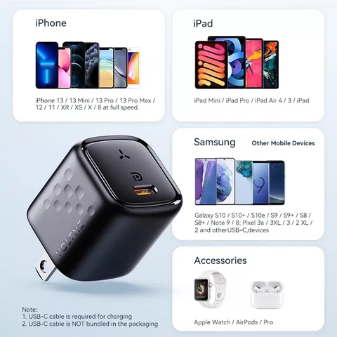 Cốc Sạc Nhanh Voltme Revo 20 PD Charger (20W Type-C)