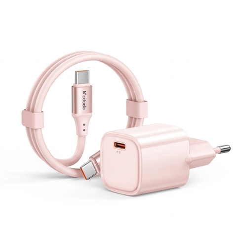 Bộ Sạc Nhanh Mcdodo Nano 20W PD | Kèm Cáp Sạc Nhanh, Củ Sạc Siêu Nhỏ