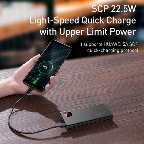 Pin dự phòng sạc nhanh, vỏ kim loại Baseus Adaman Metal Digital Display Quick Charge Power Bank 10000/20000mAh (22.5W, PD/QC3.0 Quick charge Power Bank, 2022 New Edition)