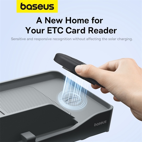 Hộc Để Đồ Dán Taplo Xe Hơi Baseus T-Space | Giúp Sắp Xếp Gọn Gàng, Tích Hợp Giá Đỡ Điện Thoại