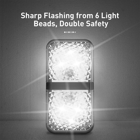 Bộ đèn cảnh báo mở cửa tự động dùng cho xe ô tô Baseus Door Open Warning Light（2pcs/pack, Wireless, Magnetic and Automatically )