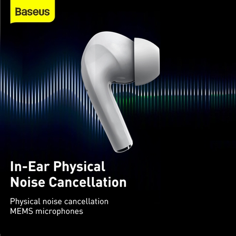 Tai nghe Bluetooth Baseus Encok W3 TWS (Bluetooth 5.0, 4h continuously listen, Noise reduction, IP55, True Wireless Earbuds )