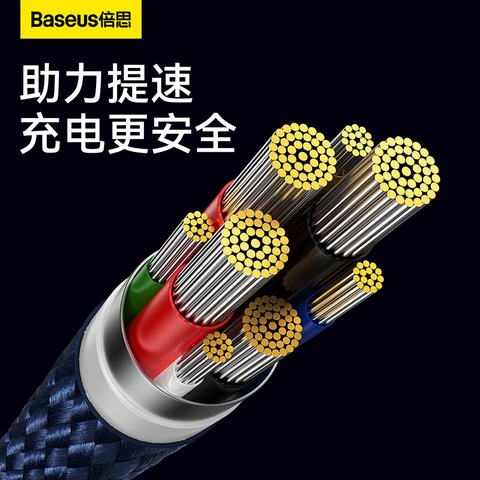 Cáp Sạc Baseus Glimmer Series Fast Charging Data Cable Type-C to Type-C 100W