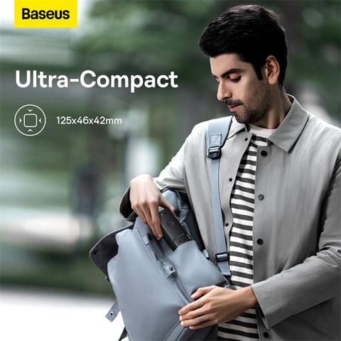 Bộ Sạc Baseus PowerCombo 6 trong 1 | Kèm Sạc Nhanh 20W GaN, Chống Sét, 3AC 2Type-C 1USB