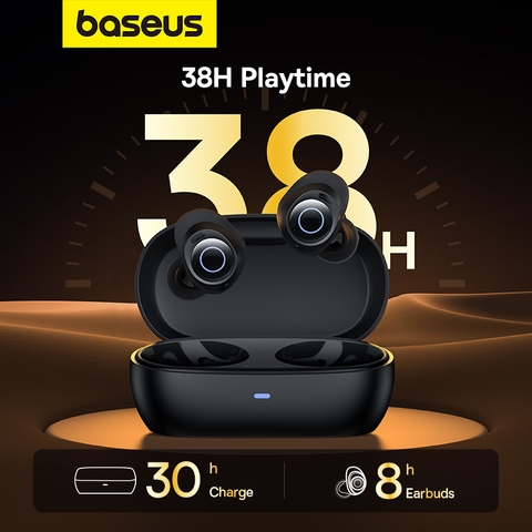 Tai Nghe Chống Ồn ANC Baseus Bowie MA20 | Chống Ồn ANC, Pin 38 Giờ, Chống Nước IPX6
