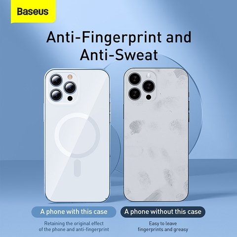 Ốp Lưng Nhựa Cứng Baseus Crystal Magnetic Phone Case For iP13