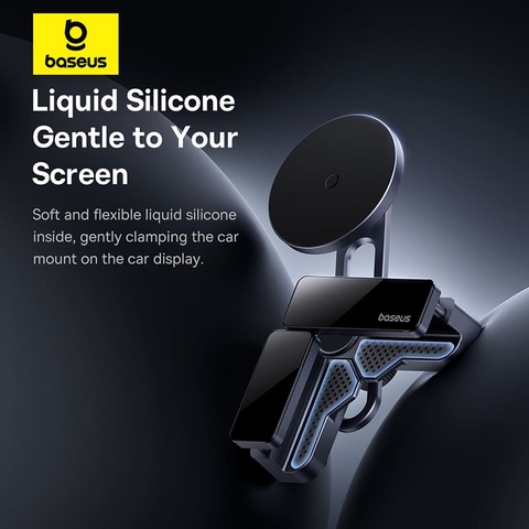 Giá Đỡ Điện Thoại Baseus MaxView | Kẹp Màn Hình Trung Tâm Ô Tô, Hít Nam Châm