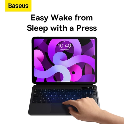 Bao da nam châm tích hợp phím cho iPad Baseus Brilliance Original Keyboard Case Pro (with Digital Display) For Pad