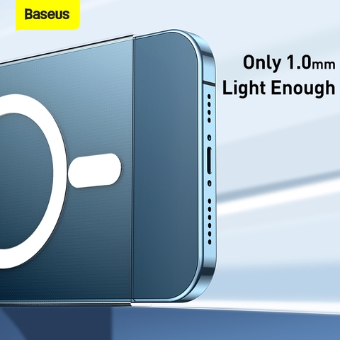 Combo Ốp Lưng & Cường Lực Baseus Crystal Cho iP12 | Hỗ Trợ Sạc Từ Tính, Siêu Mỏng