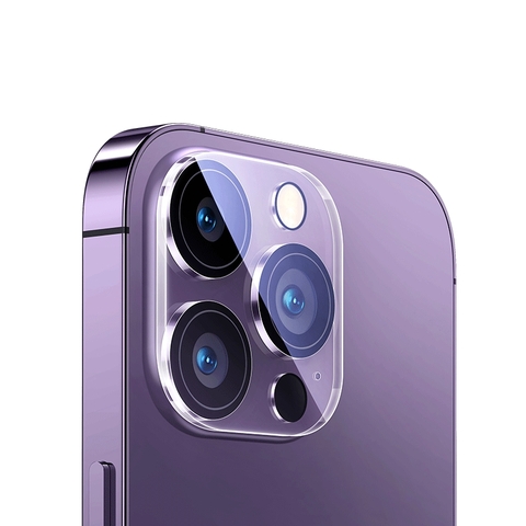 Cường Lực Bảo Vệ Camera Baseus Crystal Series HD Full-Frame Lens Protector for iP 15 (Bộ 2 cái)