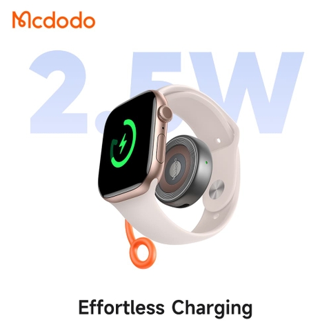 Đế Sạc Không Dây Cho Đồng Hồ AppleWatch Mcdodo | Hỗ Trợ 2 Cổng Sạc Vào Type-C & Ln