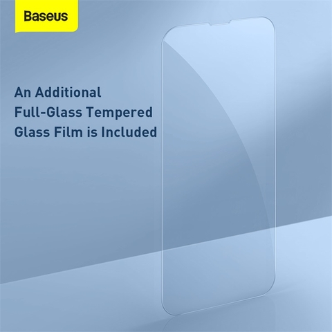Combo Ốp Lưng & Cường Lực Baseus Crystal Cho iP12 | Hỗ Trợ Sạc Từ Tính, Siêu Mỏng