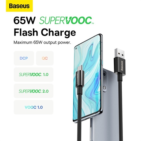 Cáp Sạc Baseus Superior Series (SUPERVOOC) Fast Charging Data Cable USB to Type-C 65W