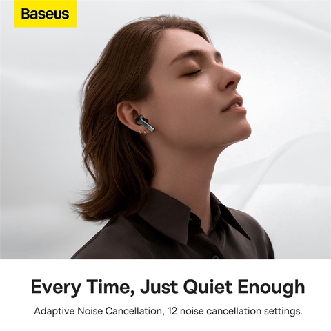 Tai Nghe Bluetooth Cao Cấp Baseus Storm 3 ANC TWS Earphones ( Bluetooth 5.2 , GPS - APP Control, Super Fast charge, Nearly No-delay, Hifi & HD Stereo Gaming Earbuds )