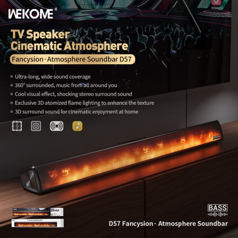 Loa Bluetooth WEKOME TV Speaker Cinematic Atmosphere D57 Bluetooth Speaker