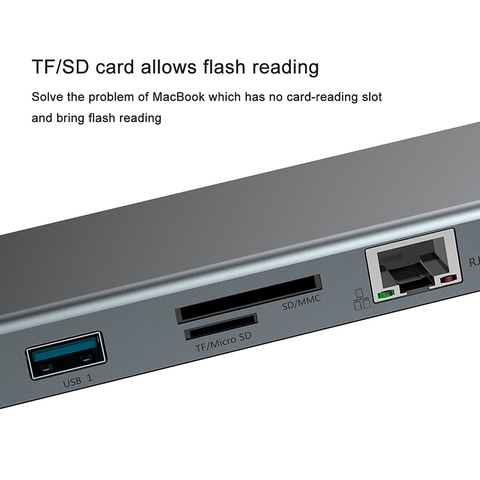 Hub Chuyển Đổi Baseus Enjoyment 10 in 1 | Mở Rộng 10 Cổng & Kê Tản Nhiệt Laptop, HDMI 4K VGA