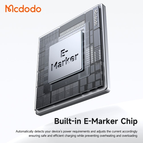 Cáp Sạc Mcdodo Cab Smart 100W Type-C to Type-C | Tự Ngắt Thông Minh, Sạc Laptop, Điện Thoại