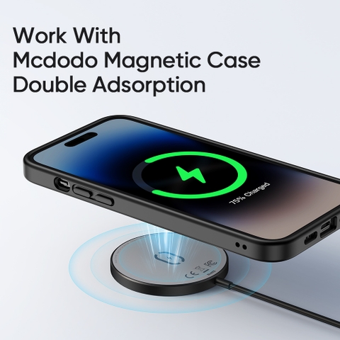 Đế Sạc Không Dây Mcdodo 15W Moon Series Magnetic Fast Wireless Charger
