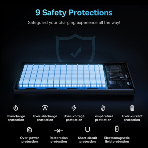 Sạc Dự Phòng Baseus Star-Lord 10000mAh 22.5W | Màn Hình LED, Mỏng Nhẹ, Kèm Cáp Sạc, 3 Cổng Sạc