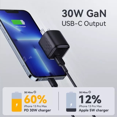 Củ Sạc Nhanh Voltme Revo 30W GaN III | Siêu Nhỏ Gọn, Sạc Nhanh PD
